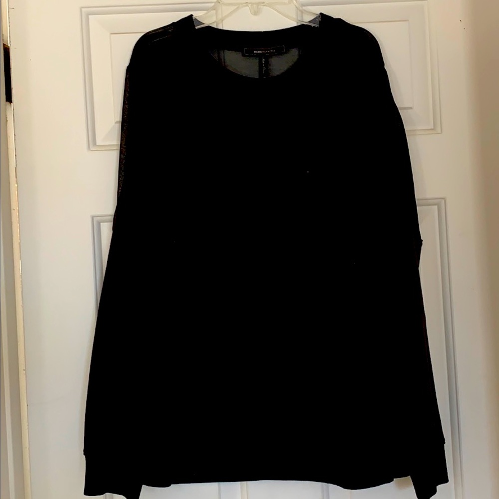 BCBG Max Azria Sweatshirt with Chiffon